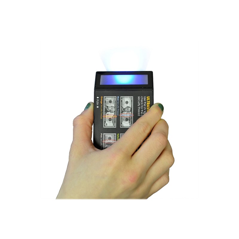 Royal Sovereign Portable Ultraviolet Counterfeit Detector, U.s. Currency, 2.6 X
