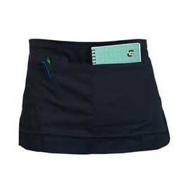 SHORT WAIST APRON WITH POCKET CHEFS WAITERS COOKS BAR APRON BLACK WHITE CATERING, Black, ONE SZE