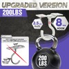 [Upgraded] 200LBS 8Pcs Rotatable Ceiling Hooks with 4 Screw Points