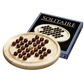 Philos Solitaire Wooden Wood Warmth Brain Teaser Kids Educational Family