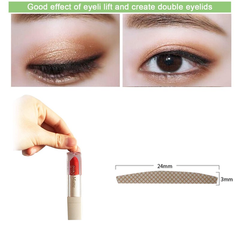 200pcs Medium Eyelid Tape Natural Eye Stickers Portable Eyelid Correction