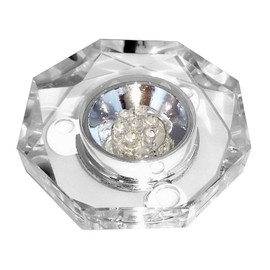 H-M SHOP 7LED Colored Lights Illuminated Crystal Display Stand Base