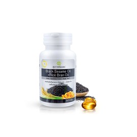Black Sesame Oil + Rice BRAN Oil Supab Osod 30capsules
