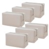 Muka 6 Pack Cotton Canvas Makeup Bag 7 x 4