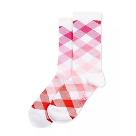 Hue Women's Gingham Argyle Socks, Bloom, One Size