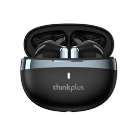Lenovo ThinkPlus LP11 Bluetooth Headphones with Microphone, Wireless Bluetooth 5.1, IPX5 Waterproof, 30H Playtime (Black)