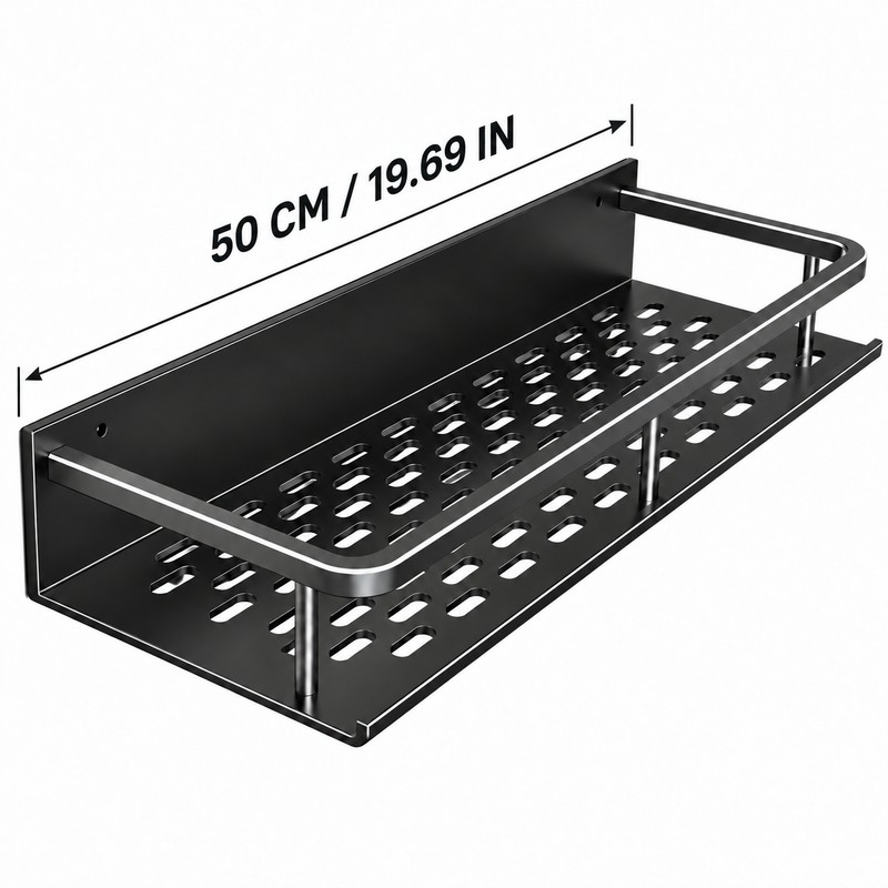 Wall Mounted Aluminum Storage Shelf for Kitchen & Bathroom –