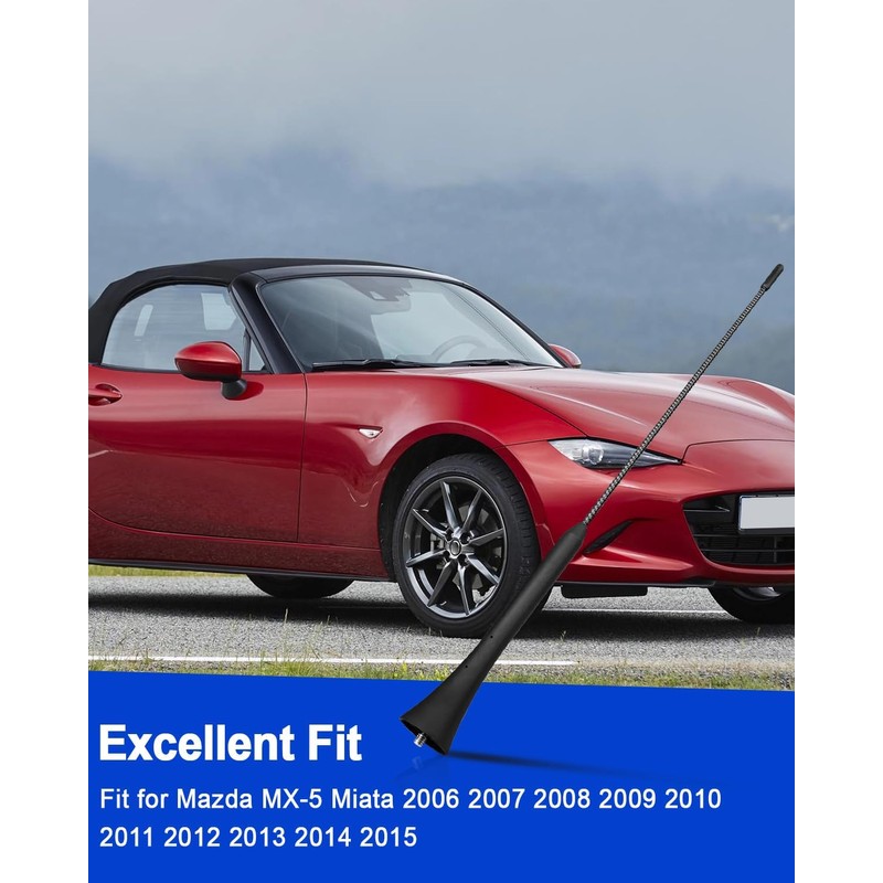 Mástil de antena compatible con Mazda MX-5 Miata 2006-2015, varilla