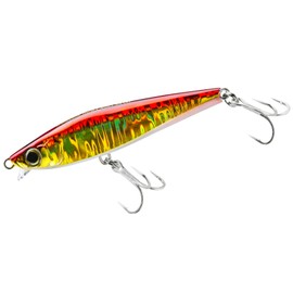 DUEL Hardcore Heavy Shot (S) F1180-HGR Lure, Pencil Bait, Sea Bass, Flounder, Blueback, 3.3 Inches (85 mm), Weight: 0.7 Oz (20 g), Red/Gold