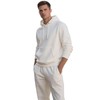 LUYIJIESHENG Men's White Tracksuit 2 Piece Set Athletic Sweatsuits Hoodies