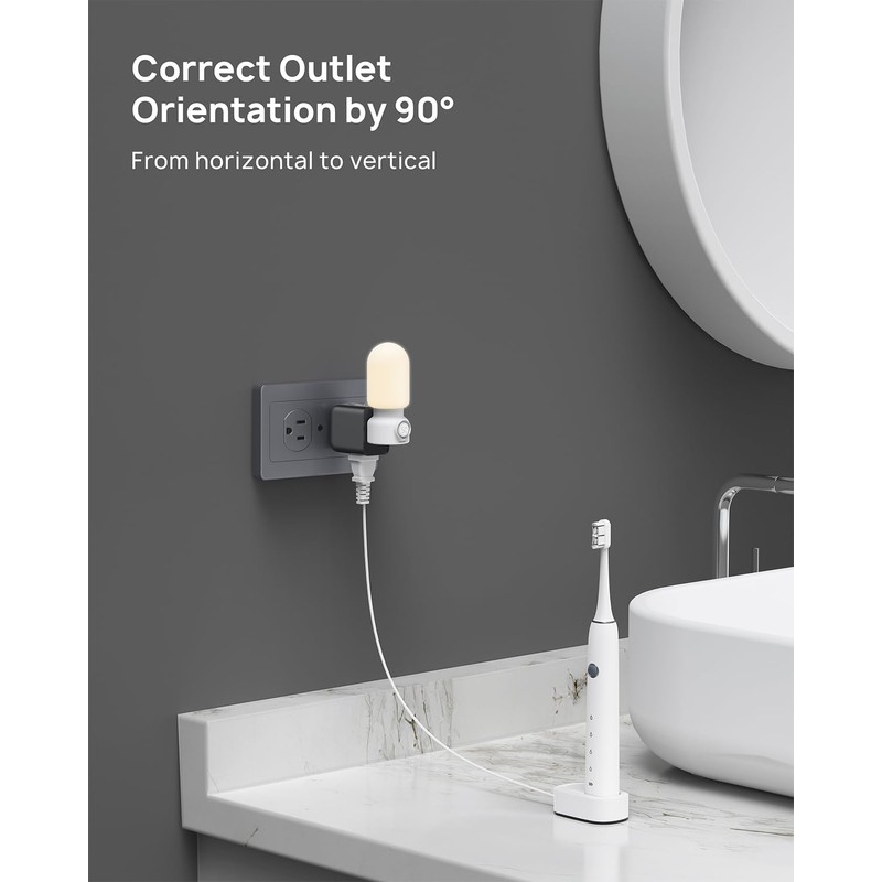 TROND 2 Pack Multi Plug Outlet Extender, Wall Outlet Splitter