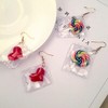 New Upgradeable Creative Transparent Sweet Candies&Lollipop&Heart Dangle Earring, Cute Funny