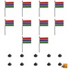 AZ FLAG - Pack of 10 Gambia Table Flags -