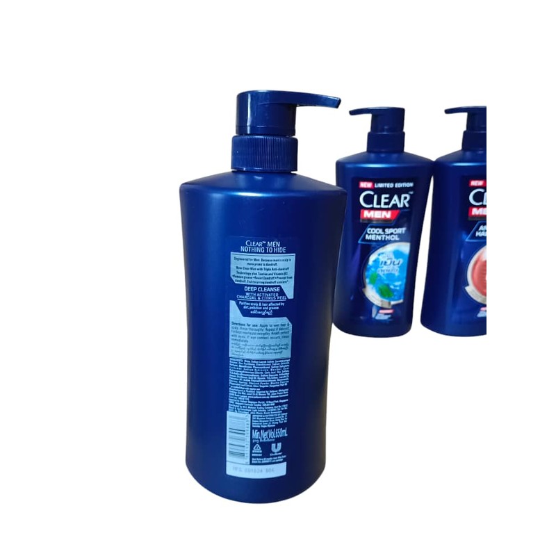 Clear Shampoo 650ml COOL SPORTS MENTHOL