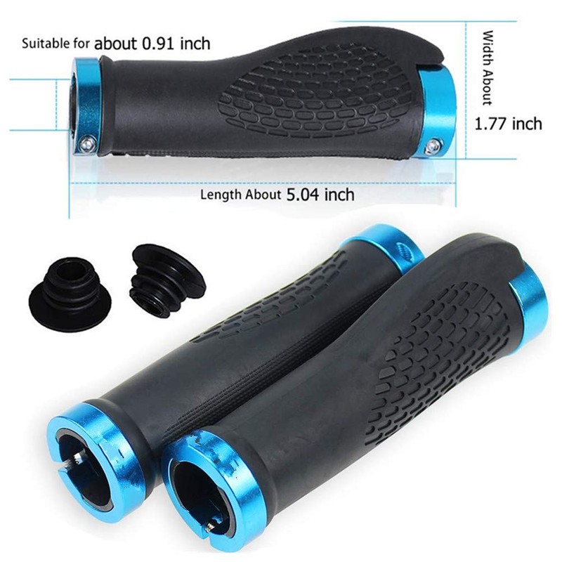 Bicycle Handle Grip, For Mountain Bikes, Cross Bikes, Anti-Slip Rubber,