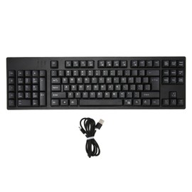 109 Key Left Hand Keyboard USB Wired 2 HUB Keyboard Business Household Keyboard for Windows XP 7 8 10