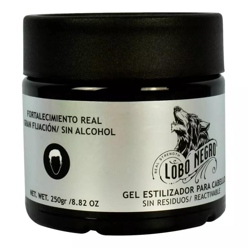 sa de cv Lobo Negro Cera gel para cabello 250g