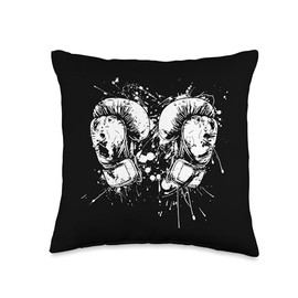 Kickboxing Gloves Streetart Sanda Throw Pillow