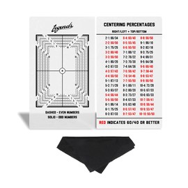 Legends Card Grading Centering Tool with Cleaning Cloth Kit Material for PSA - BGS - Graded Card Submissions Card Center Tool