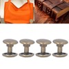 500set Metal Studs Rivets 8mm DIY Iron Double Flat Burr