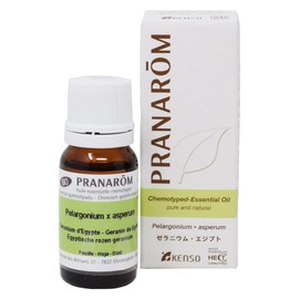Geranium Egypt, 0.3 fl oz (10 ml) → Sweet Rose Scent, Slightly Green Scent♪ (Relaxing Herbal Type) [PRANAROM Essential Oil/Aroma Oil] P-141