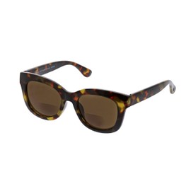 Peepers by PeeperSpecs Women's Center Stage Sun Oversized Sunglasses, Tortoise-Bifocal, 51 + 2.5