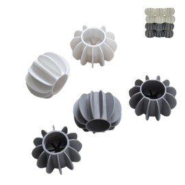 Reusable Magic Laundry Balls, Laundry Balls Tangle Free for Washing Machines, Silicone Steamer Dryer Balls Washer Balls Laundry Balls (6 in White and 6 in gray/12pcs) ﻿