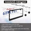 2 Pack Bling License Plate Frames Premium Sparkly License Plate