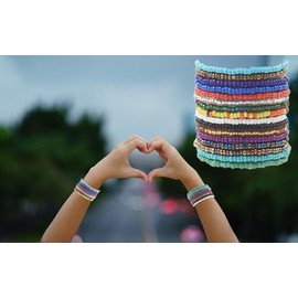 DYLYMX Pack of 16 Friendship Bracelets Concert Fan Exchange Cute Bracelets Music Inspired Bohemian Bracelets Toylor Album Colourful Bracelets Gifts for Fans, Plastic or acetate