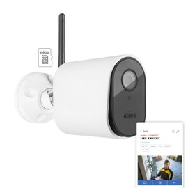 ABUS SmartLook Security Camera with Motion Detection, Object Detection, 4K Recording, Push Notification, Night Vision, Microphone, Memory Card, Masking & App