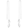MATERIA by Matthias Wagner SO-27 Women's Earrings 925 Silver Spiral