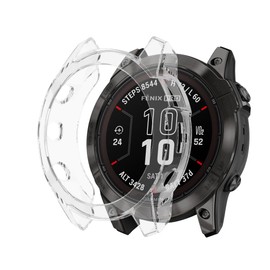 KeeFos Protective Case Compatible with Garmin Fenix 7S Pro Solar, TPU Case [Shockproof] Protective Cover for Garmin Fenix 7S Pro Solar (Transparent)
