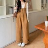 Mamkong Cute Maternity Overalls & Pants - Summer, Nursing Friendly Orange/XL
