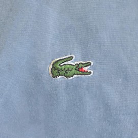 Lacoste 100% Cotton Percale Sheet Set, Solid, Allure Blue, King