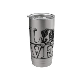 Greater Swiss Mountain Dog Peeking Love Design Stainless Steel Insulated Tumbler