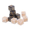 Dice Counter 20-Piece Set Pearl Style +1/+1 (Black) -1/-1 (White)