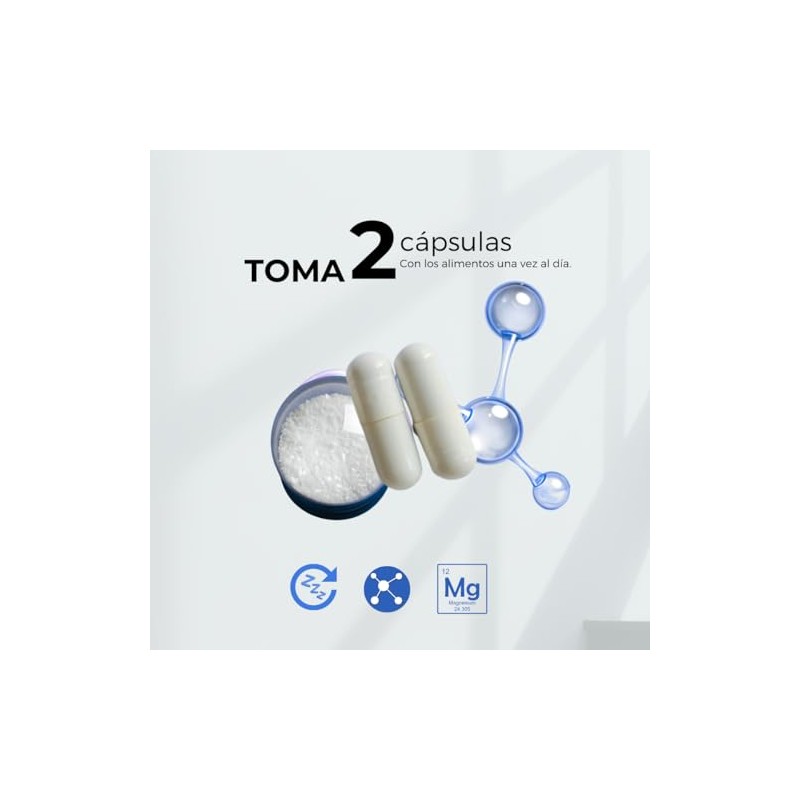Biosuple Glicinato Magnesio Colágeno Hidrolizado Vitamina Suplemento Alimenticio Diario Cápsulas