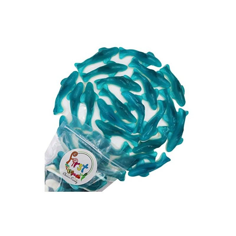 FirstChoiceCandy Fantastic Shark Gummy (Jumbo Blue, 2 Pound (Pack of