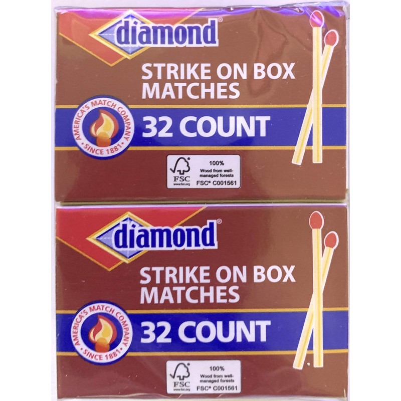 Diamond Greenlight Strike on Box Matches, 32 Count (Pack of