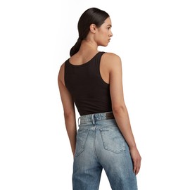G-STAR RAW Women's Base R T Wmn Tanktop Vest, Black (Black 990), Large