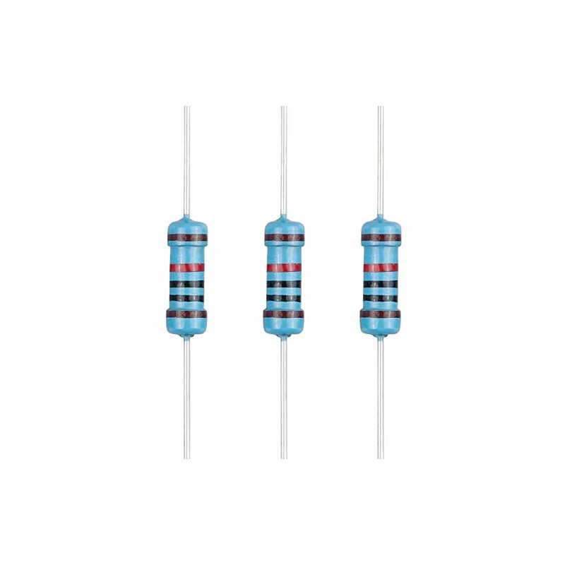 EDGELEC 100pcs 10K ohm Resistor 1/2w (0.5Watt) ±1% Tolerance Metal