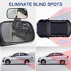 JONMON Blind Spot Mirror - Adjustable 360 Rotation Car Auxiliary