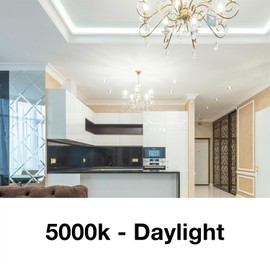 DAYBETTER Dimmable E12 Candelabra LED Light Bulbs, Chandelier Light Bulb 60 Watt Equivalent, 5.5W 600 LM 5000K Daylight White, B11 Vintage LED Filament Candle Light Bulbs, UL Listed, 12 Pack