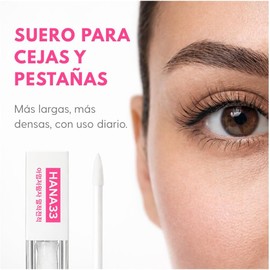 Sérum Amplificador para Pestañas y Cejas con Péptidos, Miristoil Pentapéptido-17, Biotinoil Tripeptido-1, Aplicador Tipo Delineador, 5g