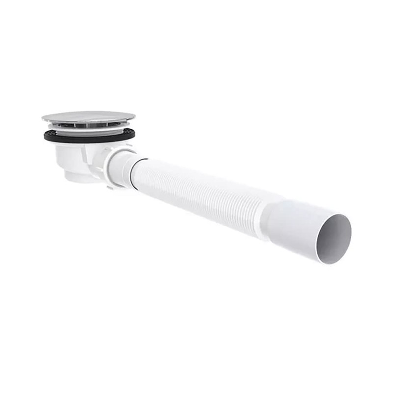 MUCOL 90 Degree Low Profile 1.5" Shower Drain Trap, 1.5"