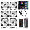 6pcs Computer Case Fan 120mm Ultra Quiet Adjustable Color RGB