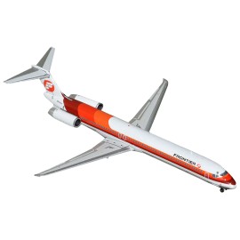 DCD McDonnell Douglas MD-81 Resin Diecast Model Airplane 1/400 Scale Frontier Airlines Livery (N859HA) White Stripes Commercial