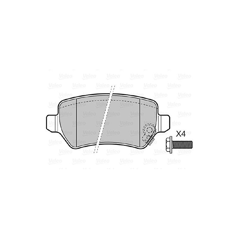Valeo 598584 Brake Pad Set, disc brake