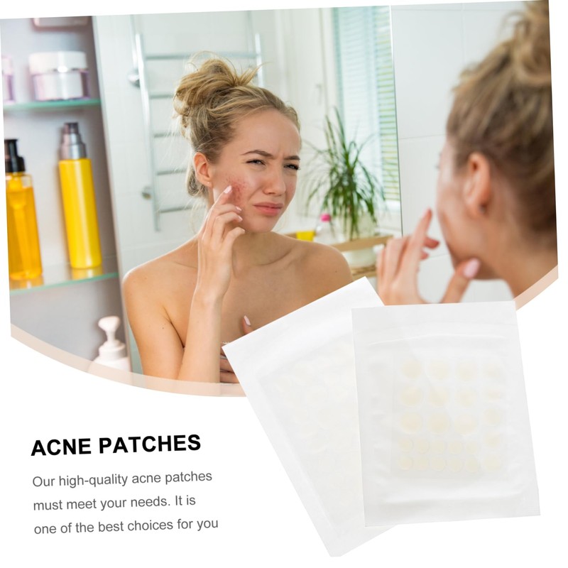 FOMIYES Pimple Patch 2pcs Treatment Waterproof Invisible Matte Face Healing