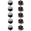 OKKO Billiard Pool Cue Screw-On Tips Soft, Pack of 10